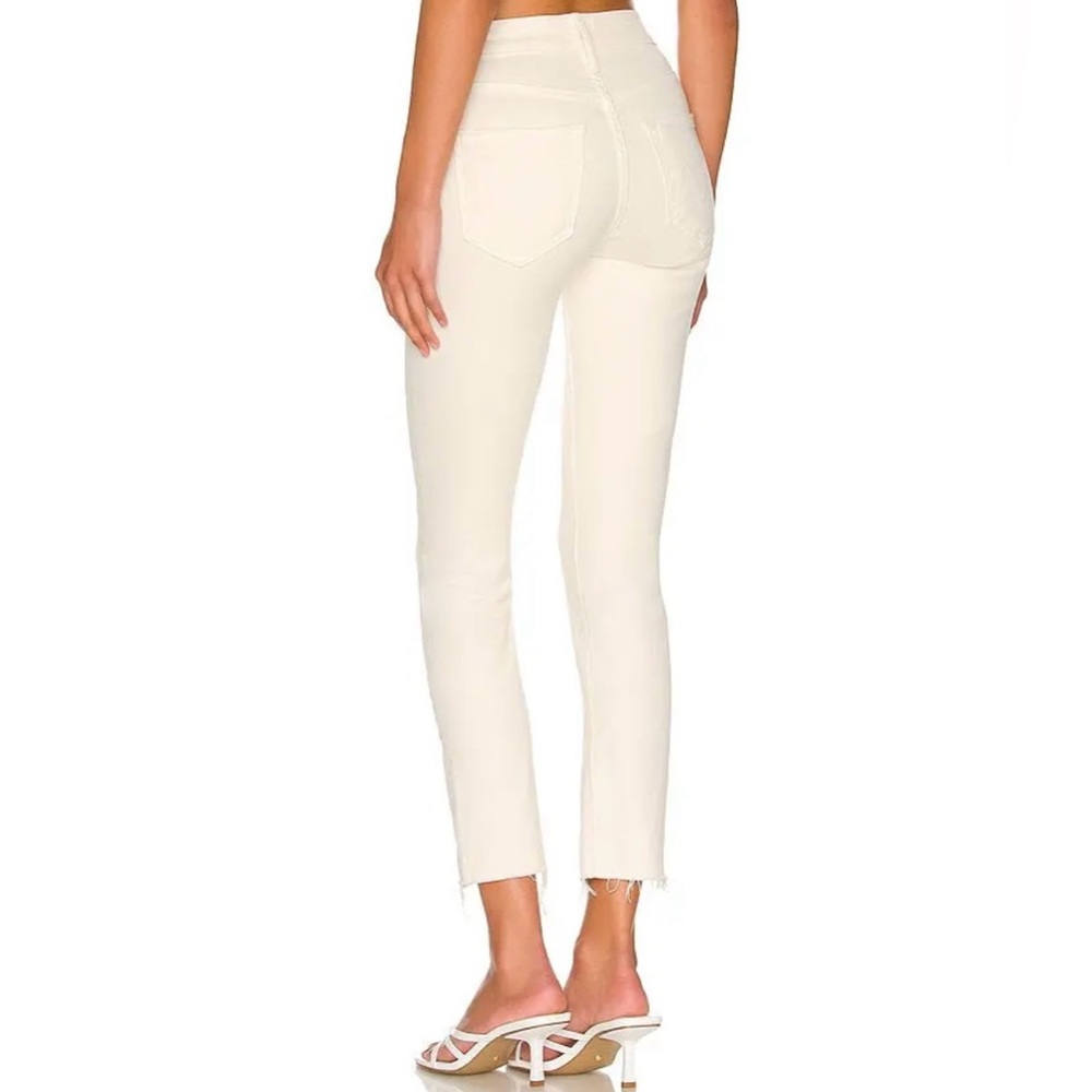 MOTHER Cream Ankle & Cropped Jeans